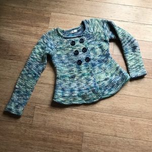Anthropologie Sleeping On Snow Marled Cardigan